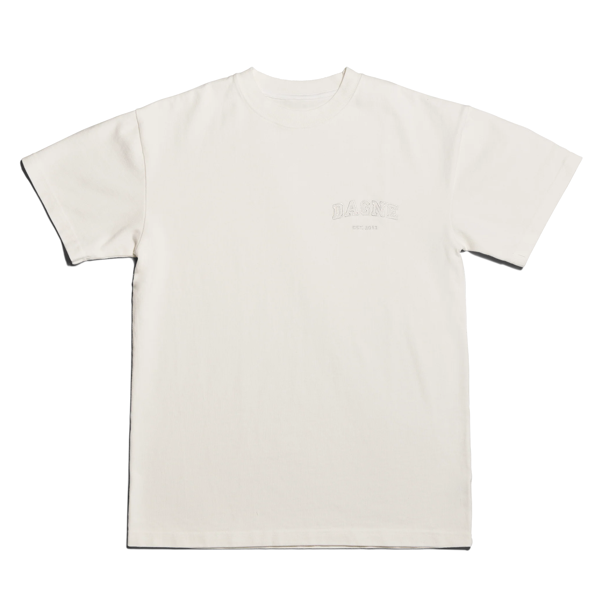Varsity Logo T-shirt in Moonbeam. 4X